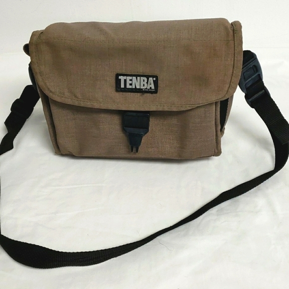 TENBA 1 Camera Bag 7h x 9w x 4d Tan Canvas USA made - Picture 2 of 12